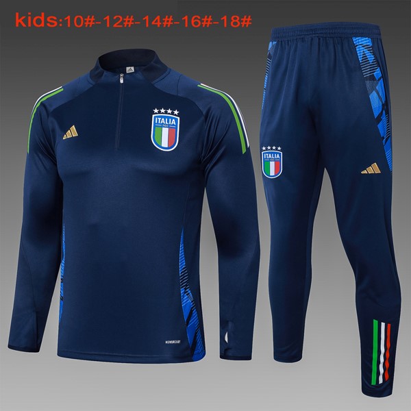 Niños Sudadera De Training Italia 2024/25 Azul 3